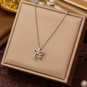 Pulsatile Heart Bow-Silver