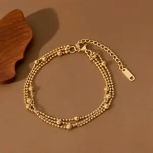 S02129-Three-layer Round Bead-Bracelet-