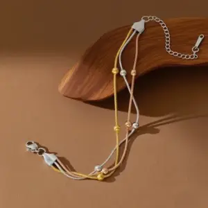 S02094-Ball Three-layer Chain-bracelet-three Colors