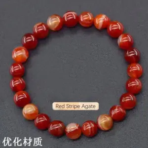 L1825-Red Striped Agate (Natural)