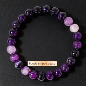L1825-Purple Striped Agate (Natural)
