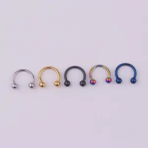 Spherical C- Shaped Ring Mixed Color 5 / 6mm