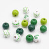Wholesale St. Patrick's Day colored wooden beads
