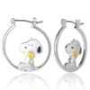 Wholesale Cartoon Cute Dripping Oil Dog Diamond Earrings