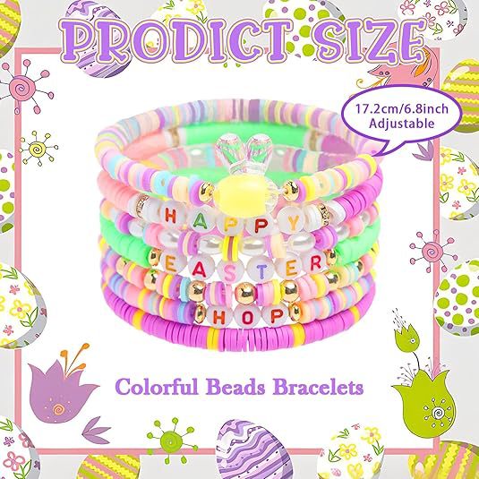 Wholesale Easter Bunny Soft Clay Bracelet