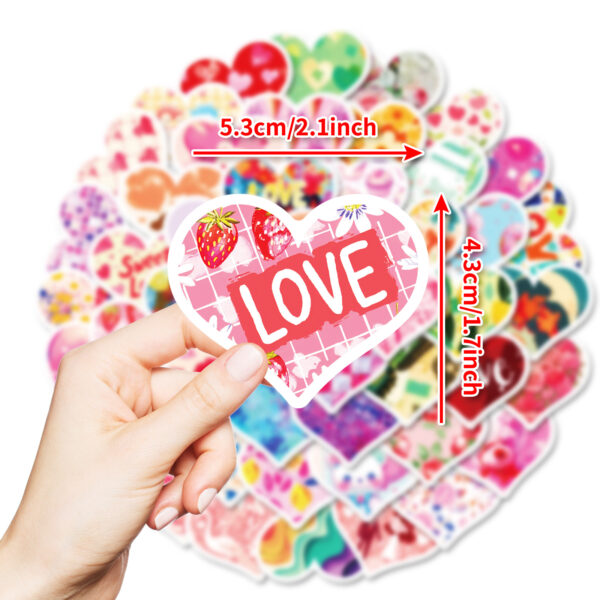 Wholesale 50pcs Cartoon Valentine's Day Love Graffiti Stickers
