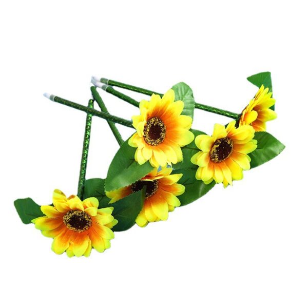 Wholesale artificial sunflower handmade silk cloth flower sunflower chrysanthemum laser rod ballpoint pen batch