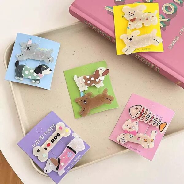 Wholesale Cute Puppy Hair Clip Cartoon Creative Realistic Kitten Hair Clip