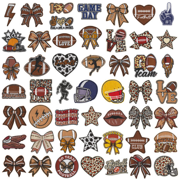 Wholesale Cartoon football embroidery DIY Patches
