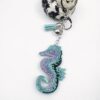 Wholesale Seahorse Keychain Leather Tassel Ocean Crystal Gemstone Diamond Key