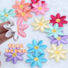 Wholesale Macaron colored sunflower daisy embroidery DIY Patches
