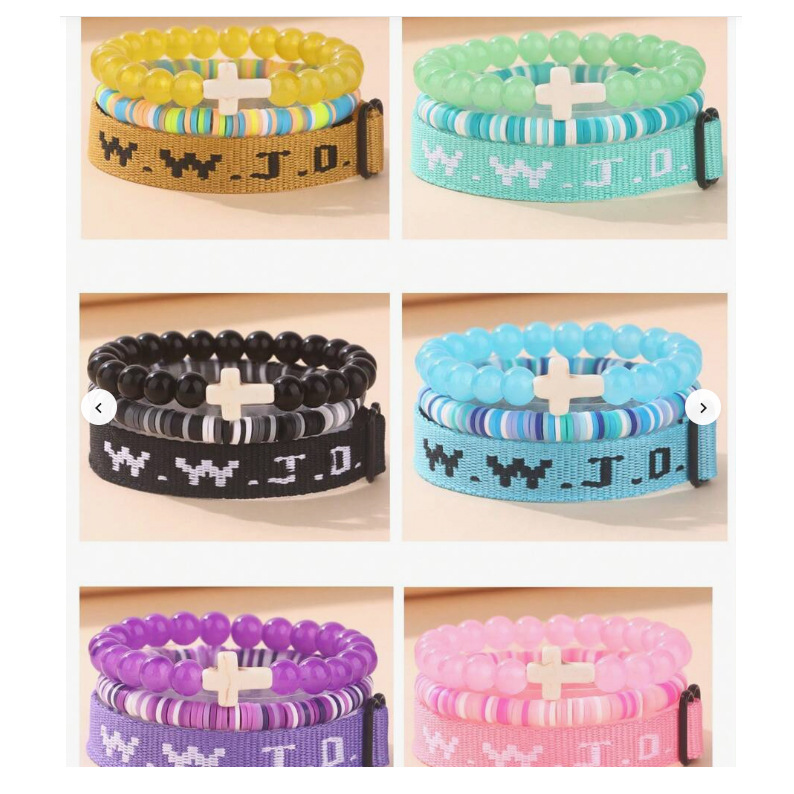 Wholesale Cross Three-Piece Bracelet Set