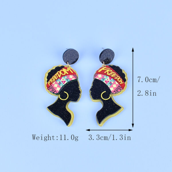 Wholesale Black Liberation Month Memorial Earrings June Day African Slave Liberation Day Earrings