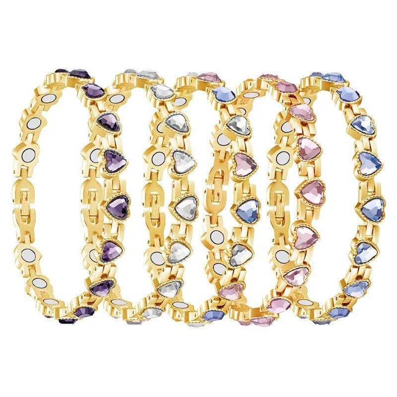 Wholesale full magnet bracelet adjustable diamond magnet bracelet