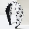 Wholesale Sports style colorful football printed wide edge headband