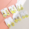 Wholesale Starry Sky Fantasy Soft Ceramic Geometric Splicing Earrings