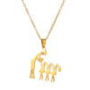 Wholesale Mother's Day Stainless Steel Necklace 18K Gold-Plated