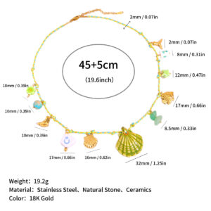 (green scallop style) 14 knots