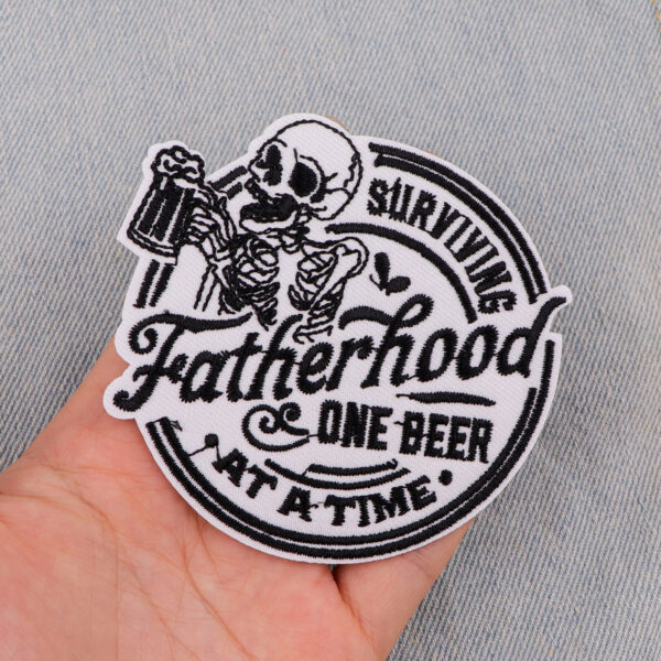 O1CN010FEEXn20Q9HGkL981_2215389716843-0-cib Wholesale 5pcs Horror Skull Halloween Cartoon Embroidery Cloth Sticker Patch