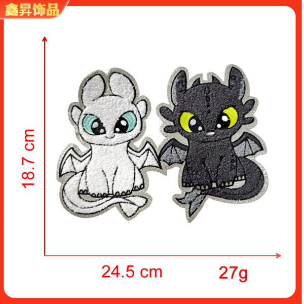 Wholesale Cute cartoon cat animal glitter embroidery DIY patches