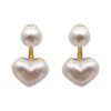 Wholesale Love Pearl Two Earrings