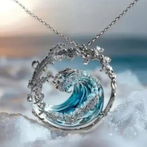 Necklace silver stainless steel chain