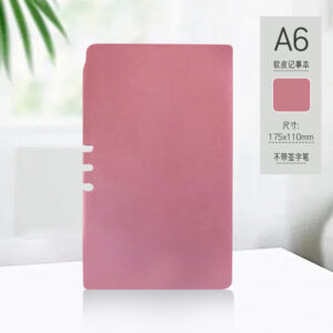 A6 pearlescent blank pen holder with spine (single notebook)