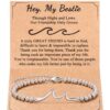 Wholesale Wave Silver Bead Wave Pendant Lobster Buckle Adjustable Bracelet
