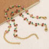 Wholesale Cherry Beaded Pearl Flower Pendant Necklace