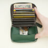 Wholesale Anti theft brush leather integrated multifunctional organ card bag