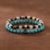 Wholesale Colored turquoise string men's bead bracelet