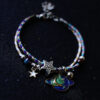 Wholesale Dream Planet Cosmic Bracelet Actress Star Moon Pair of Student Girlfriend Bracelet