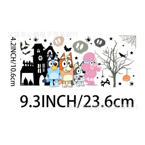 Wholesale Brui UV DTF Crystal Transparent Sticker Cute Cartoon Pattern 16 oz Glass Cup Waterproof Scratch Resistant Cross Border