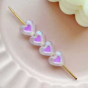 Pearlescent purple / 15 * 17mm 1 piece