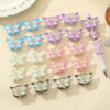 Wholesale 10pcs Gradual Acrylic Butterfly Beaded Jewelry Accessories DIY Beads
