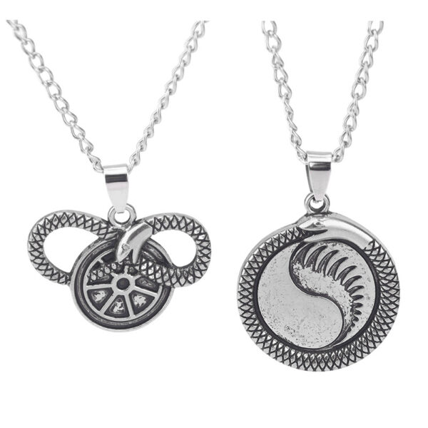 Wholesale European and American Film and Television Peripherals the Wheel of Time Wheel of Time Ouroboros Logo Pendant Necklace