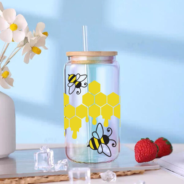 Wholesale Uv Transfer Sticker Glass C Crystal Label Crystal Sticker Exclusive for 16oz Glass C Special Sticker 23Cmx11Cm