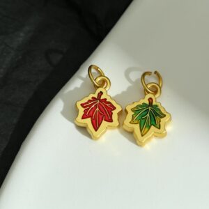 Double-sided maple leaf tag