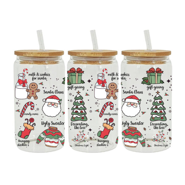 Wholesale UV Transfer Paste Glass Crystal Label Crystal Paste Cross-border Special Paste for 16oz Glass Cup 23cmX11cm