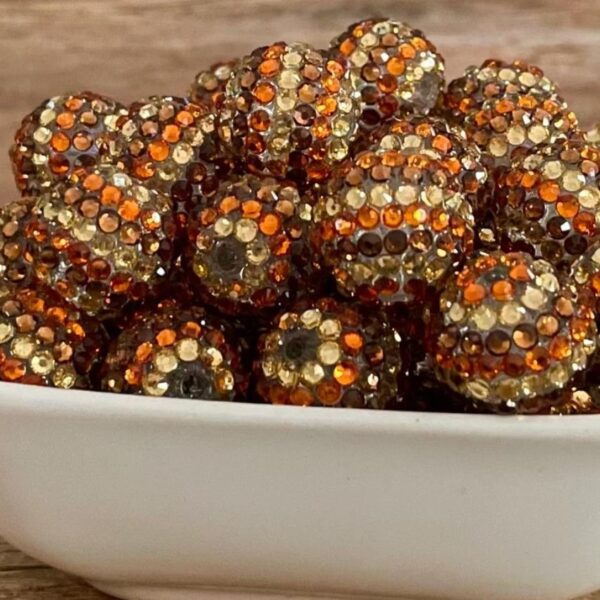 O1CN010UTEFO1QErIdb4tlo_2201245431945-0-cib Wholesale 5PCS 20MM Resin Rhinestone Beads Bubblegum Beads