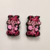 Wholesale 10pcs Cartoon Creative Leopard Print Flower Silicone Beads