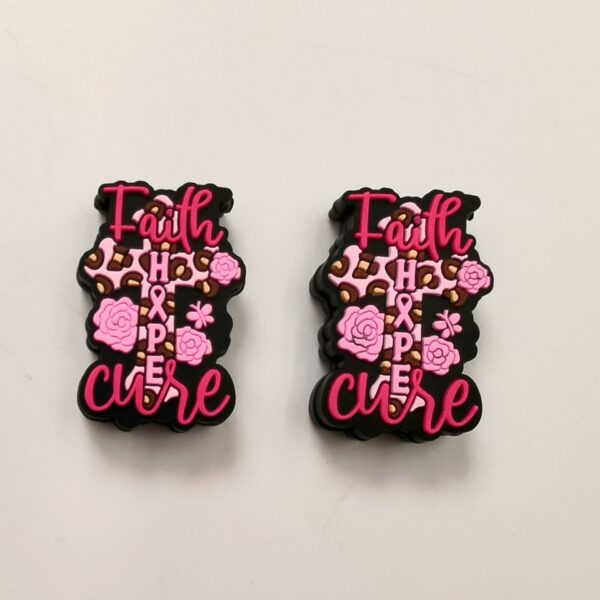 Wholesale 10pcs Cartoon Creative Leopard Print Flower Silicone Beads