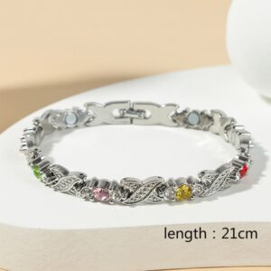 L183-10 silver-colorful diamonds