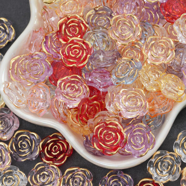 O1CN010VkA6F20wfVPwgeso_2218603856914-0-cib Wholesale small flower acrylic aessories, imitation rose DIY
