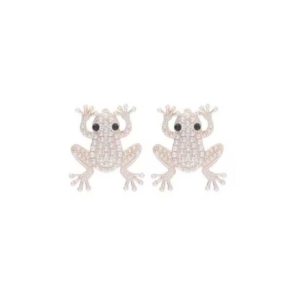 Wholesale quirky animal frog earrings personalized exaggerated animal earrings
