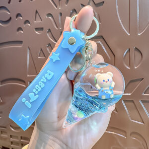 Strap bear-blue ice cream