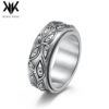 Wholesale Devil's Eye Titanium Steel Rotating Men's Ring