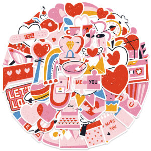 WES028 Valentine's Day stickers 2-50pcs
