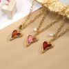 Wholesale Acrylic heart pendant necklace