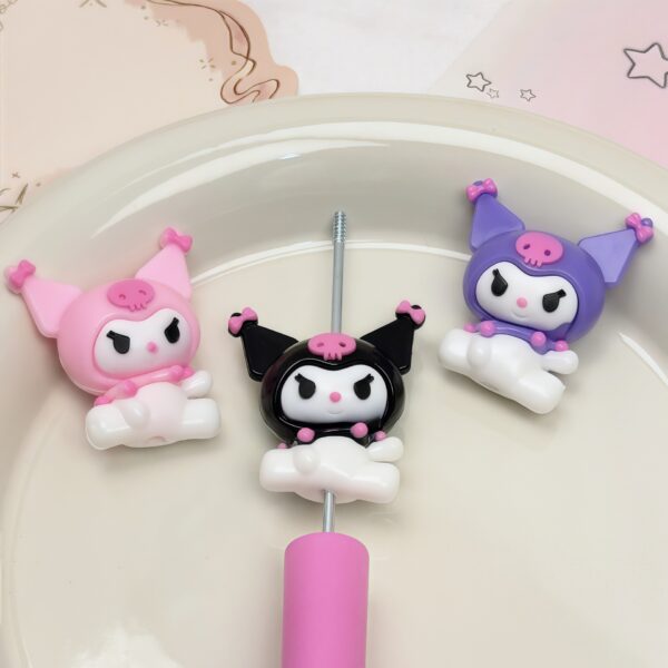 Wholesale Cartoon Perforated 3D Cute Rubber Beads DIY Beads OLY Exclusive